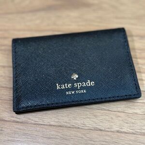 Kate spade ♠️ Black Leather Bifold Card Holder